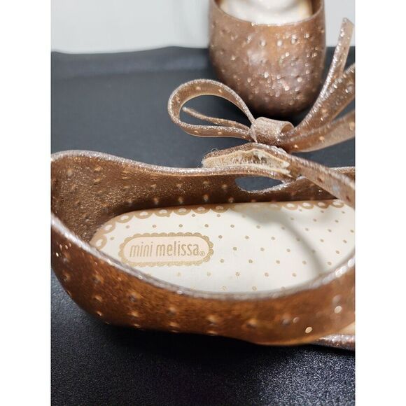 MINI MELISSA Ultragirl Glitter Shoes Size 10 - Picture 8 of 8